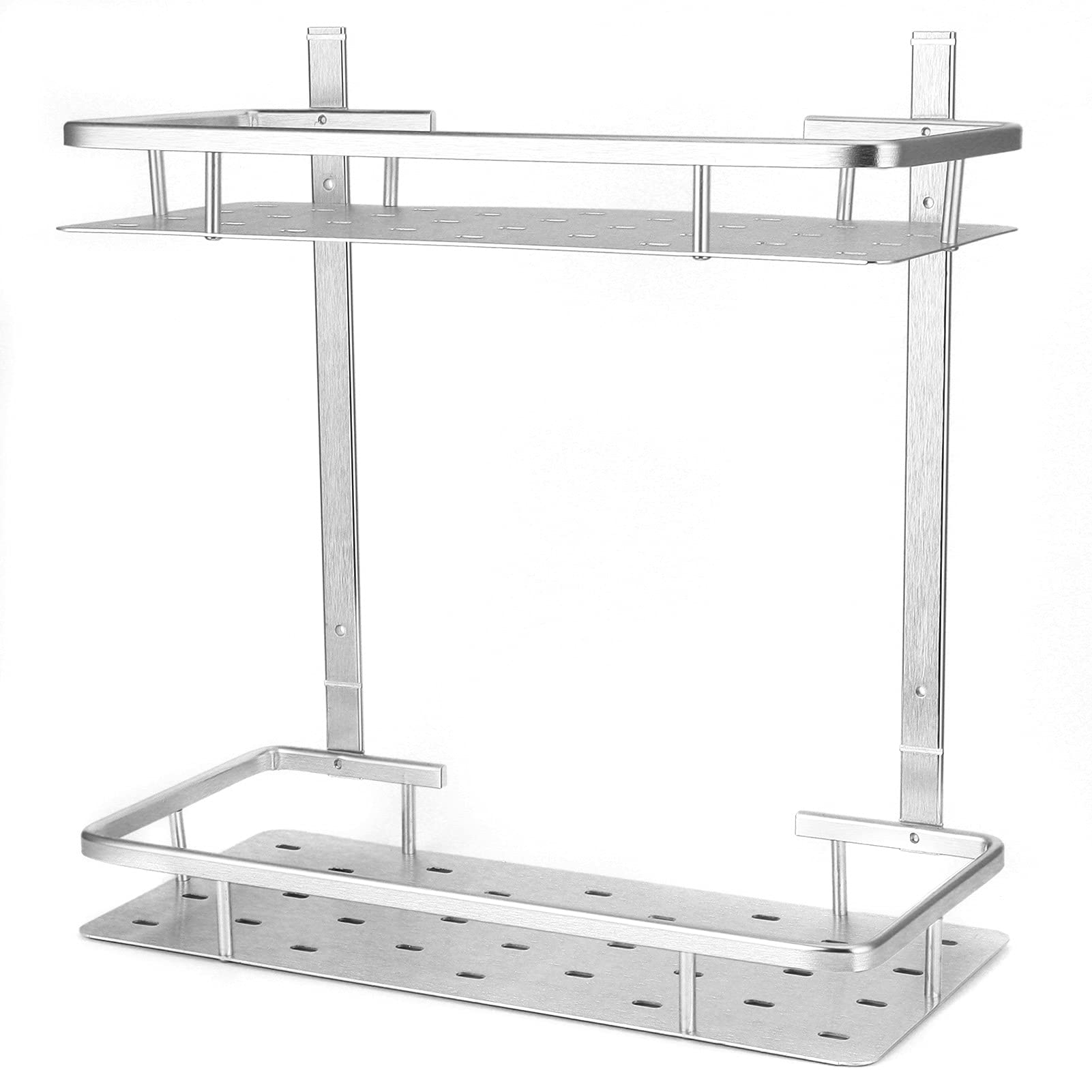 Shower Caddy Kitchen Storage Basket Rust Proof Screw Installation for Kitchen