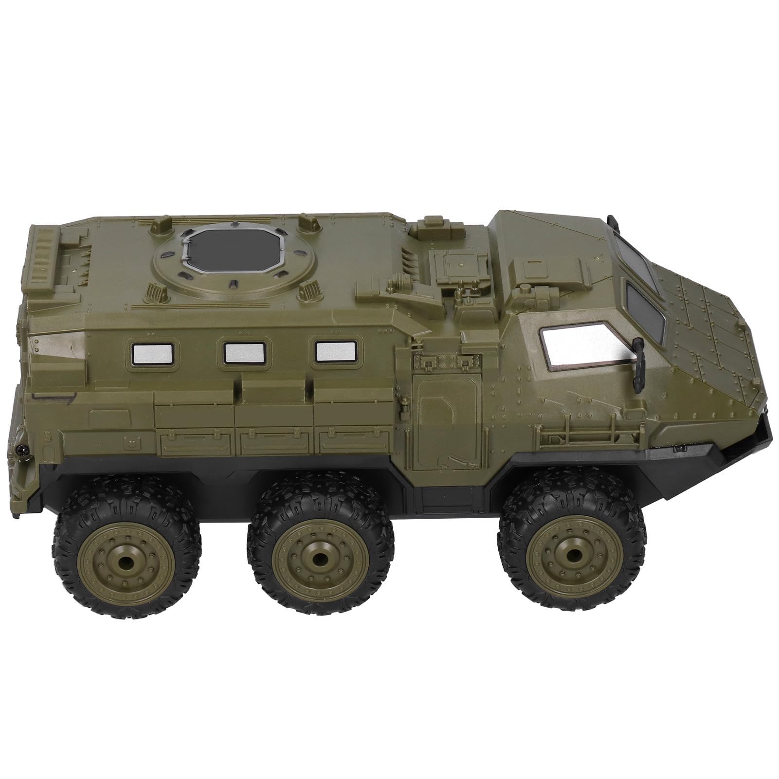 Ciężarówka Pancerna RC, 2,4 GHz Szybki Zdalnie Sterowany Samochód 6WD RC Tank 1/16 Skala Wojskowa Ciężarówka Zabawka