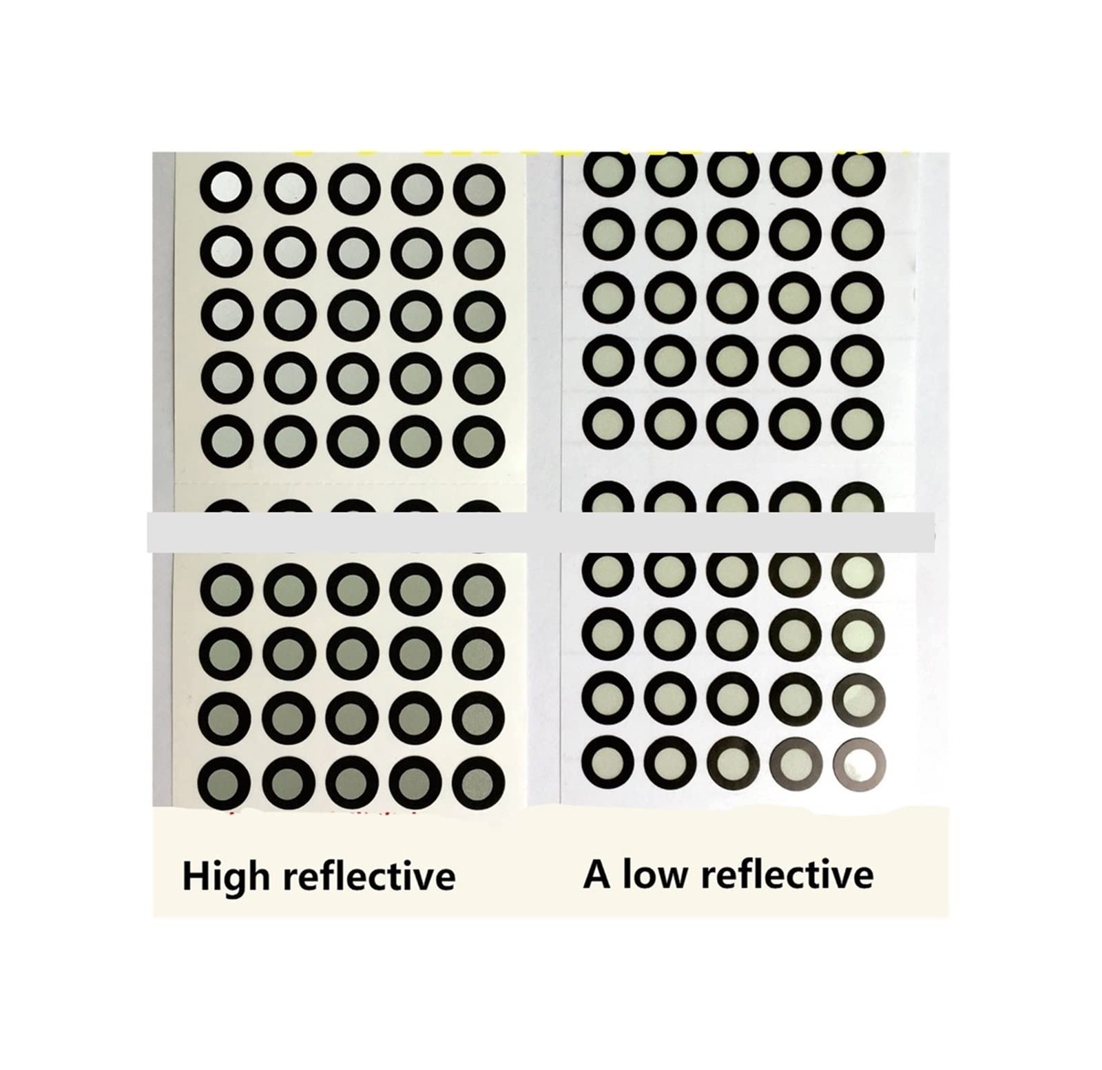 Cfwwsaq High Reflective 3D Scanner Markers, 3D Scan Mark Point Hand-Held 3D Scanner Reflective Marker Target Point 6 Outside 10(High Reflective)