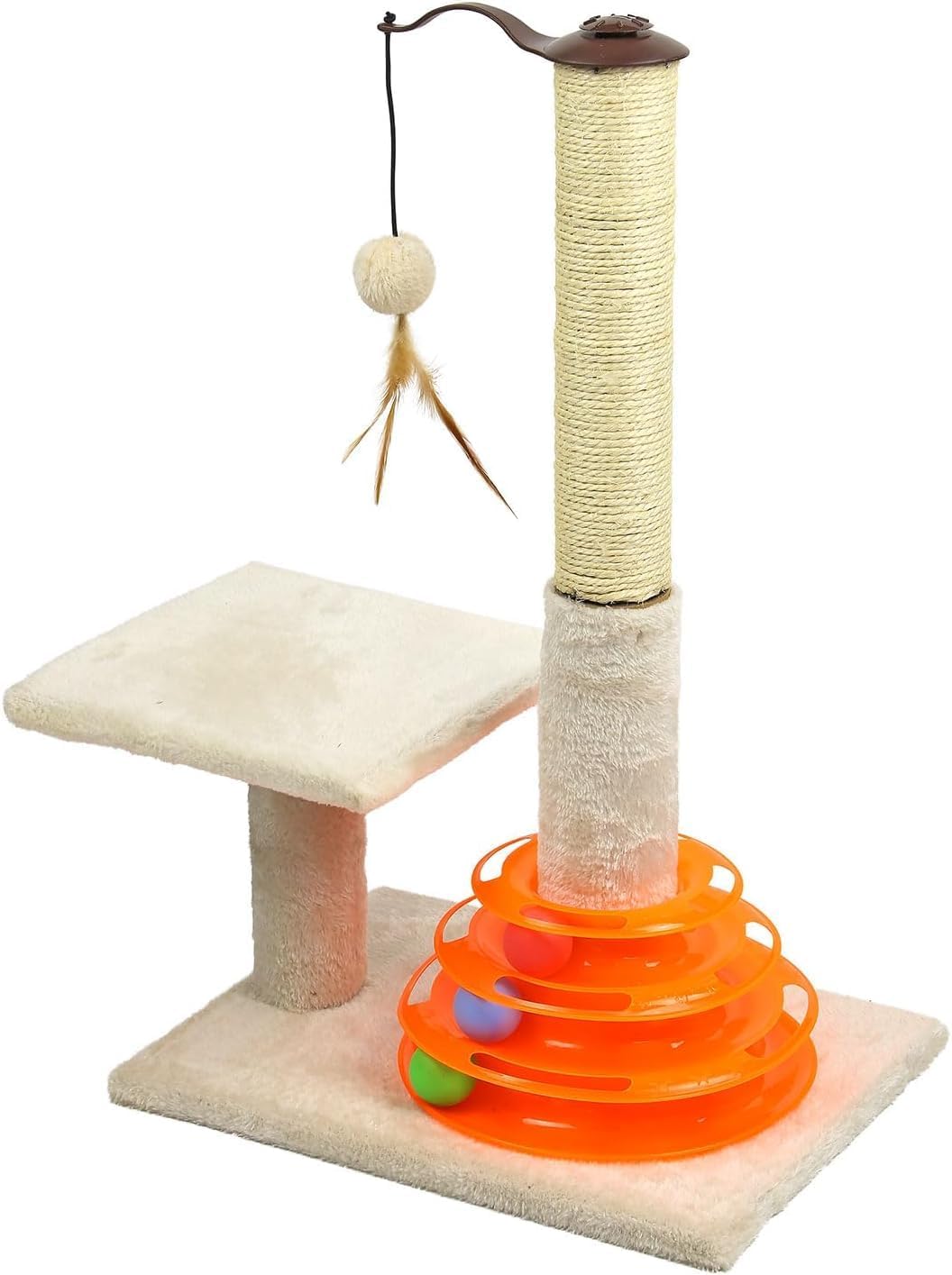 Tall 25" Cat Scratching Post Kitten Scratch Post Indoor with Sisal