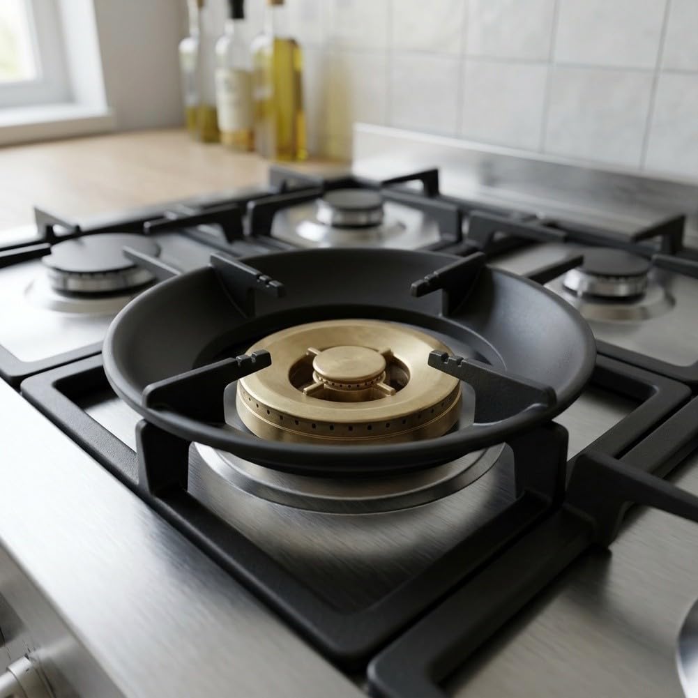 para soporte Reductor para Cocina de Gas 18,5cm Anillo Antideslizante para Cafetera para moka y Sartenes Pequeñas Estufa Hogar