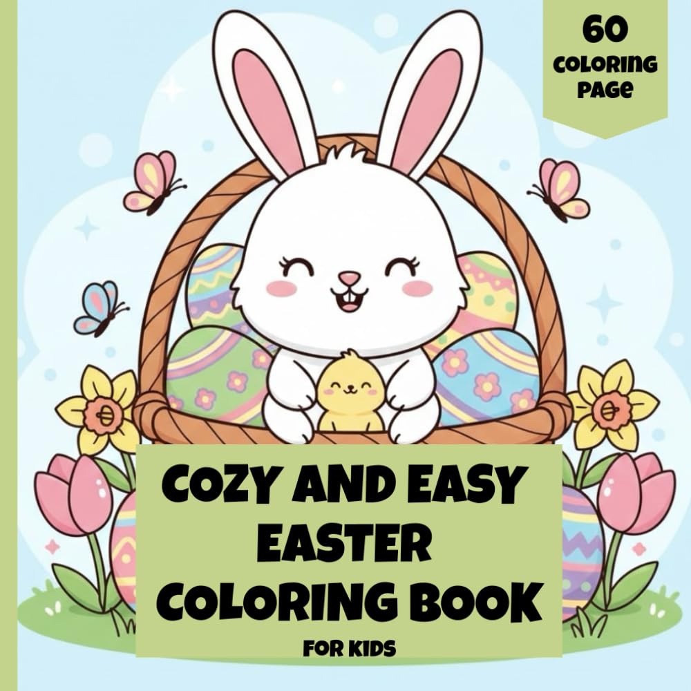 Easter Coloring Book for Kids: Cute Bunnies, Easter Eggs and Spring Fun for Little Artists