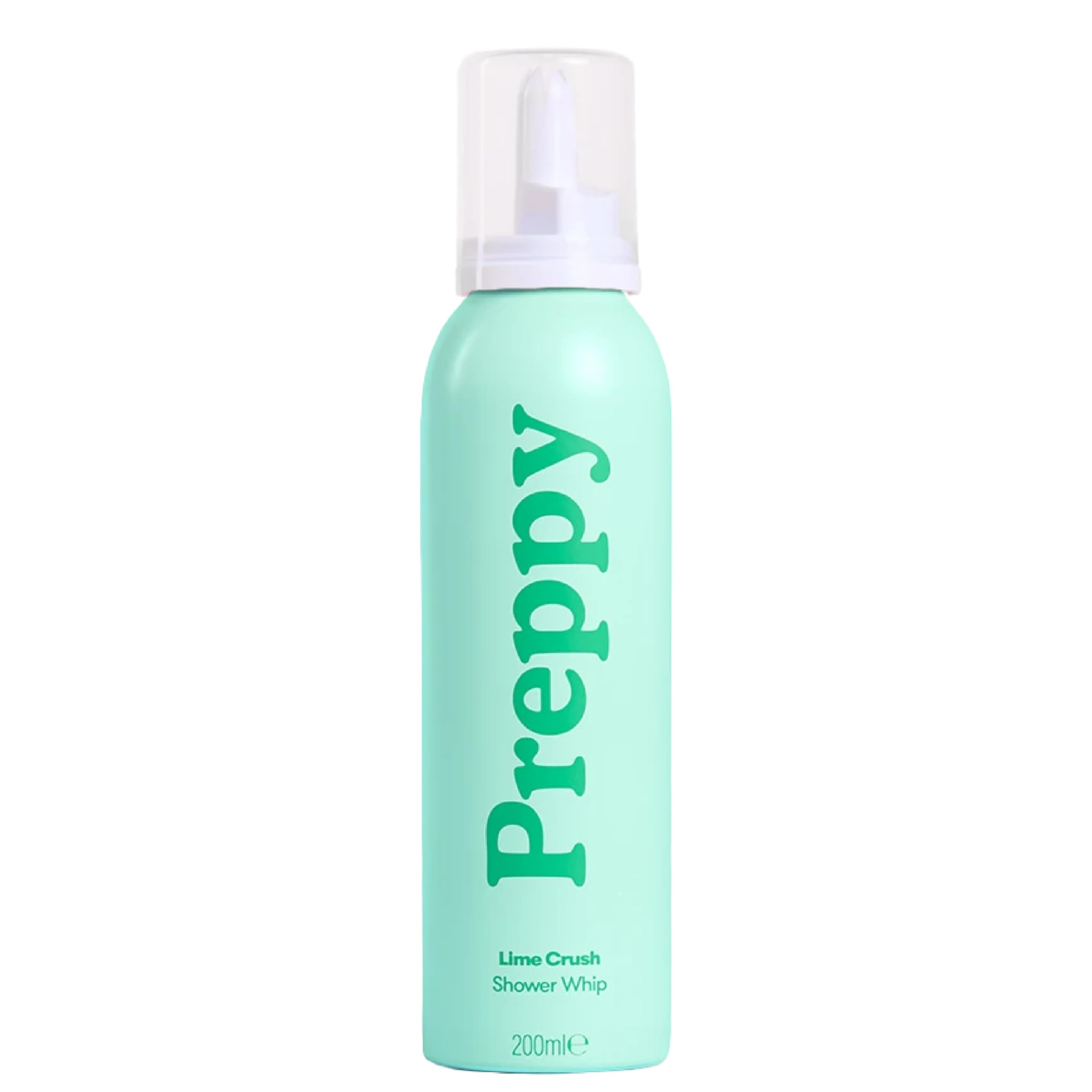 Preppy Shower Whip - 200ml, Whipped Zesty Body Wash, Hydrating & Moisturising Kids Body Cleanser, Suitable for Dry & Sensitive Skin, Sulphate & Paraben Free, Lime Crush Scent