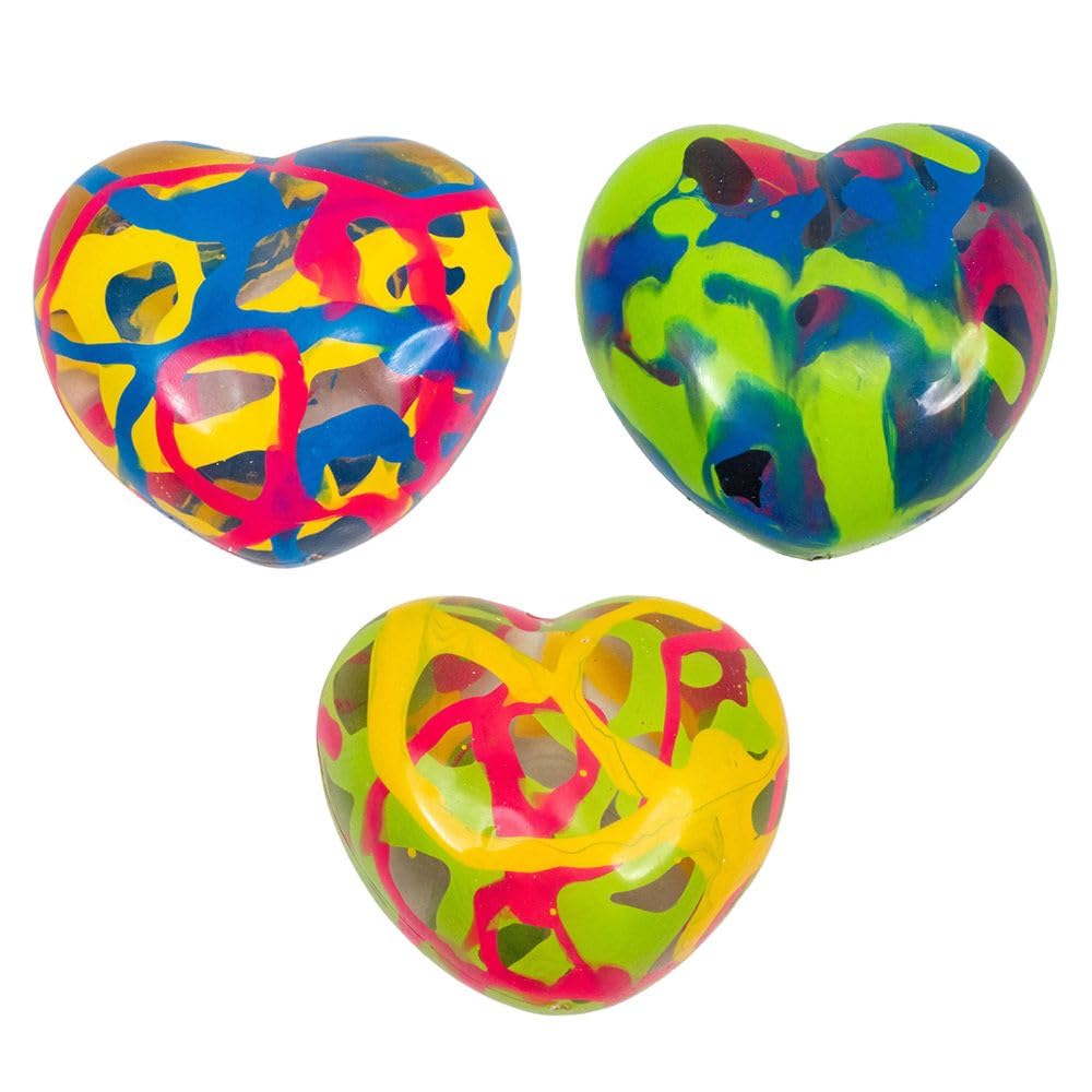 Inkerz Heart (One Supplied at Random) – Squishy Paint Effect Sensory Fidget Toy, Squeeze Toy for Kids, Stress Relief, Squish Craze Trend