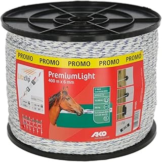 Kerbl CU 441565 - Cable eléctrico (6 mm, 400 m, 4 x 0,20 mm, SSW, 2 x 0,25 mm), color blanco y azul