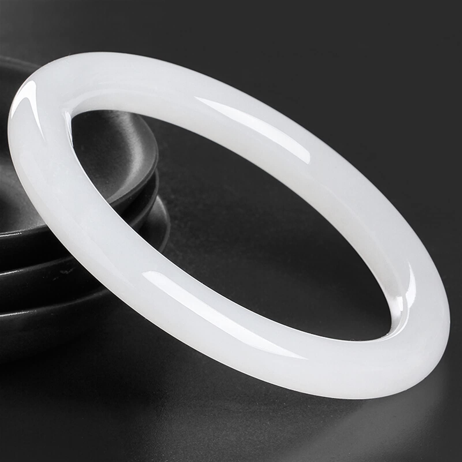 Bracciale Naturale Bracciale Bracciale Bracciale Gioielli Jadeite Regali di amuleto per Donne (Colore Gemma: 5860mm)