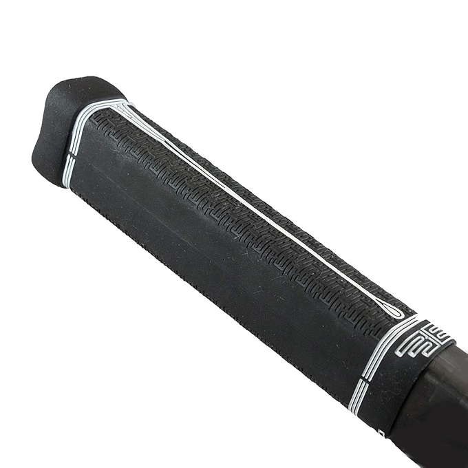 Buttendz Fusion Z 曲棍球杆更换握把 - 可重复使用设计，适合所有杆型 (黑色，白色水滴)