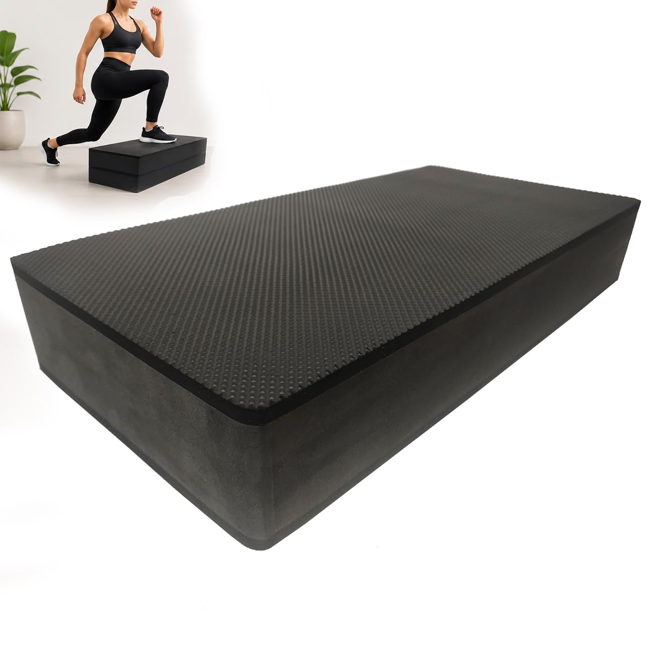 Step Academia EVA 40x28x10cm Plataforma Fitness Aeróbica Antiderrapante Treinamento