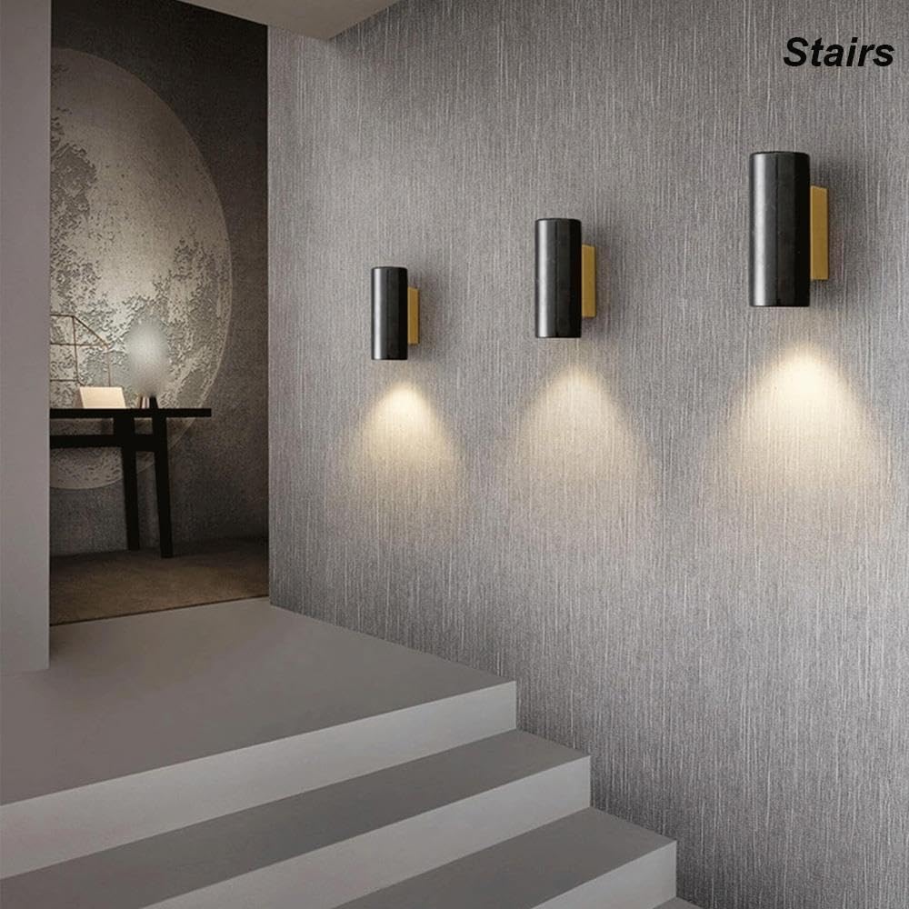Applique Murale Marbre Moderne, Mini Spot Lampe de Mur Escalier