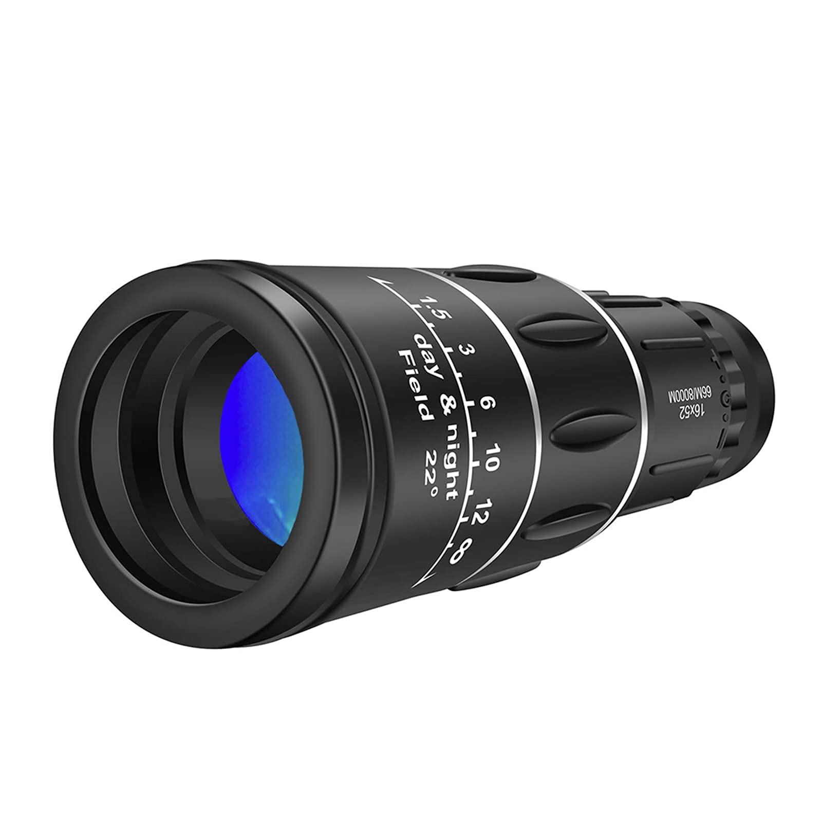 HD Portable 16 × 52 Zoom Waterproof Monocular Telescope, Used for Field Bird Watching, Hunting, Camping, Travel