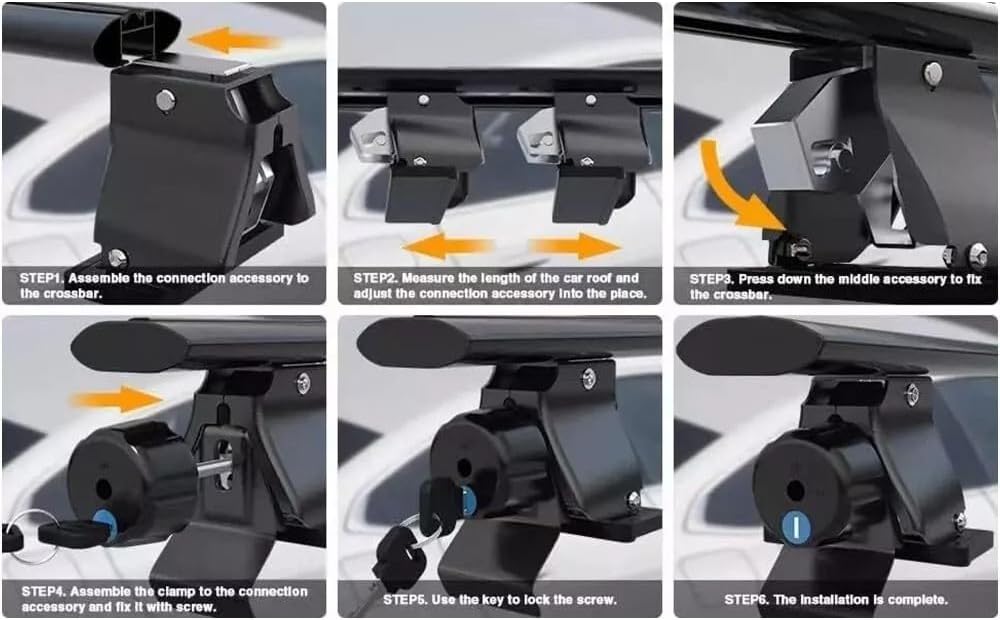 Locked Roof Rack Cross Bars Fits for Corolla Sedan E210 2018-2025 Without roof Side Rails Adjustable Aluminum Roof Rails Crossbars Luggage Cargo Carrier