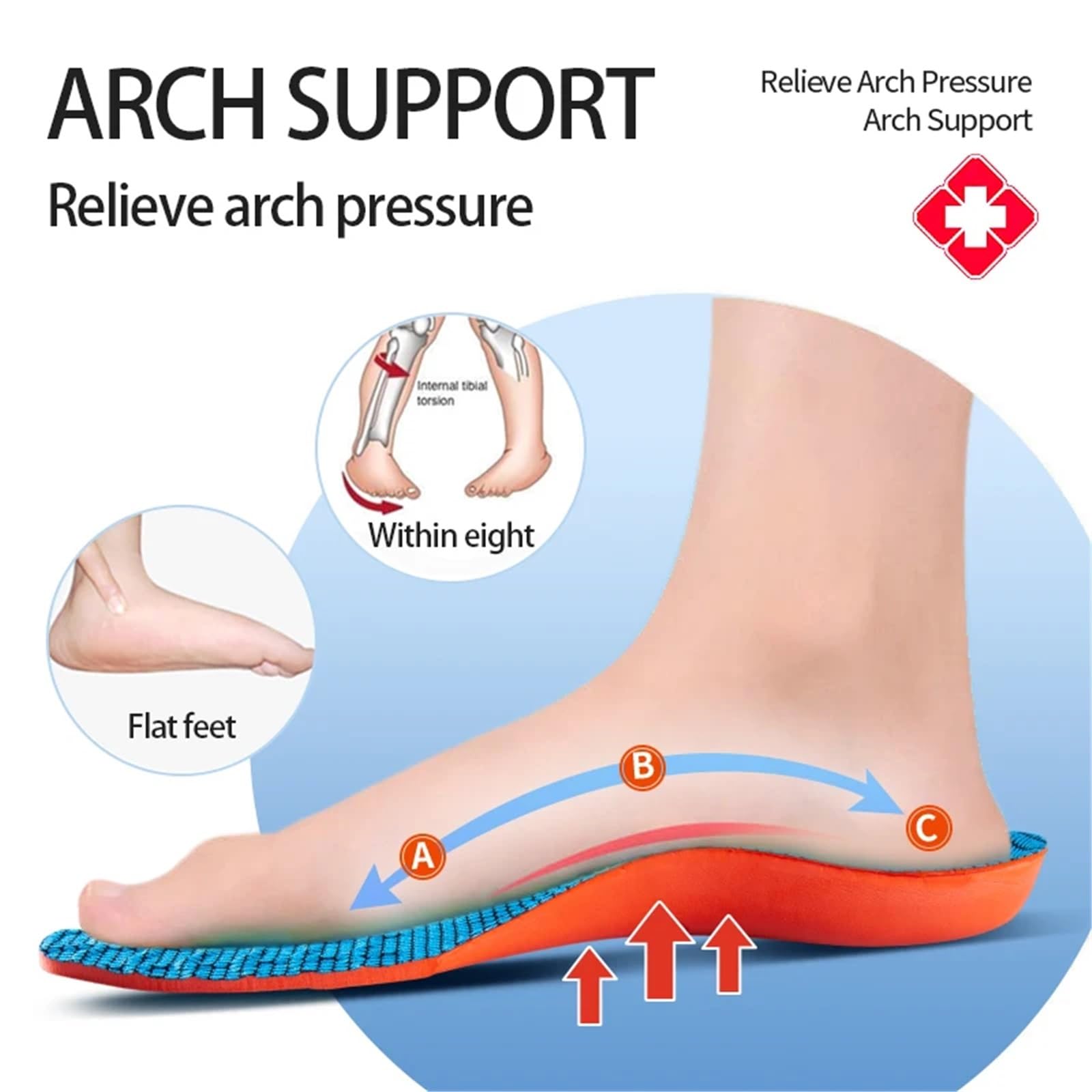 Plantillas Altura Hombre Plantillas deportivas elásticas for zapatos con tecnología de suela que absorbe los impactos y transpirables for correr(35-36)
