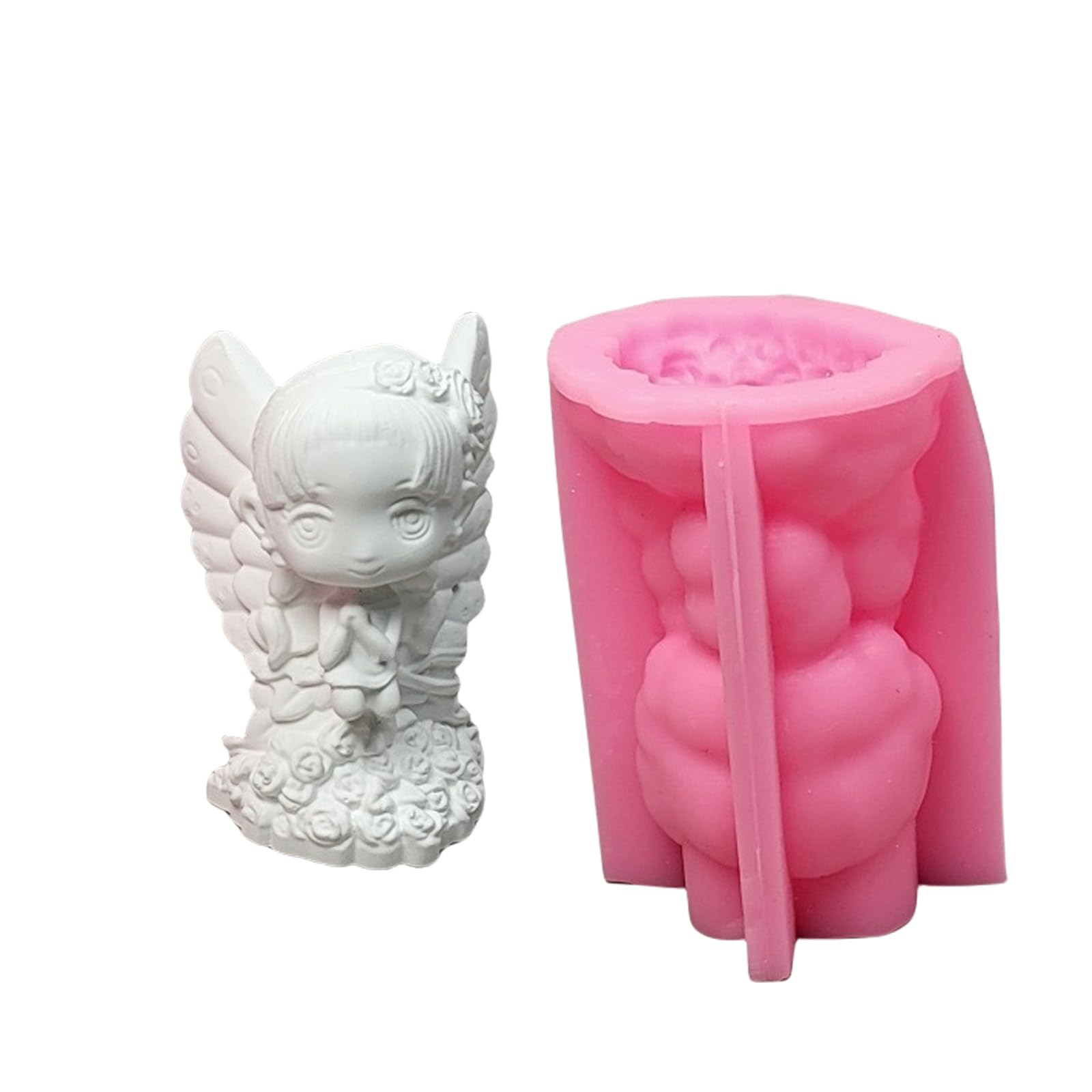 Nucelit Girl Molds Silicone Plasters Molds Casting Ornament Epoxy Resin Silicone Butterfly Girl