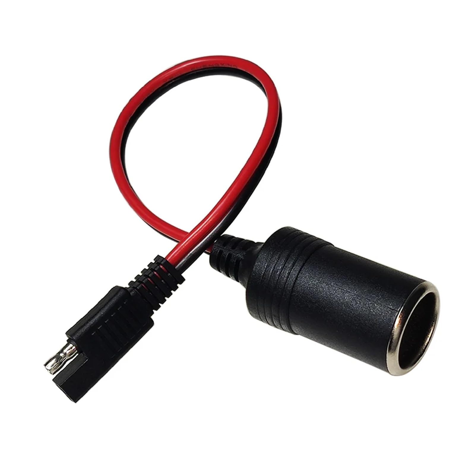 12 V 24 V żeńskie gniazdo zapalniczki samochodowej do SAE 2-pinowy adapter Quick Disconnect Cable, 14AWG Heavy Duty Extension Cord for Motorcycle ATV RV Solar Panel Battery