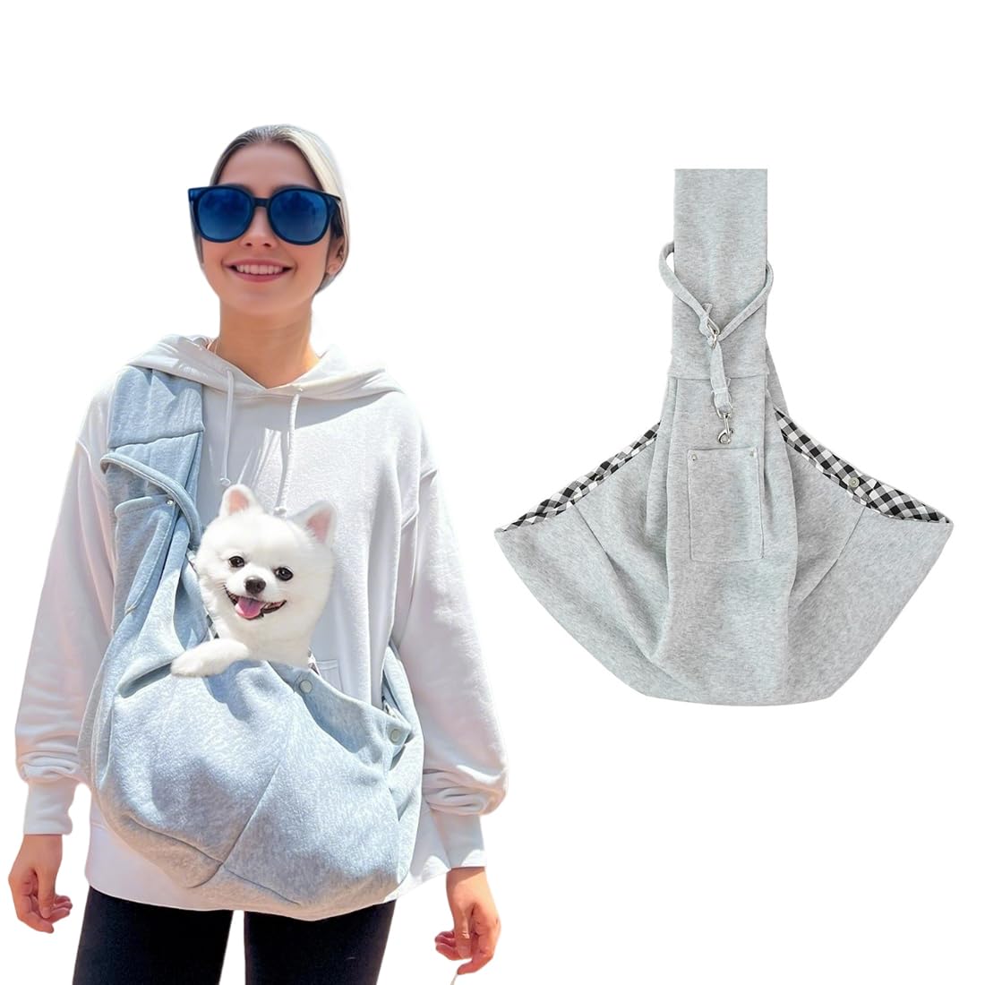 1 Pieza Gris Transportín para Perros, Transportín para Perros Pequeños, Bolsa para Perros Pequeños, Bolsa para Transportar Perros, Transportín para Gatos, Mochila para Perros