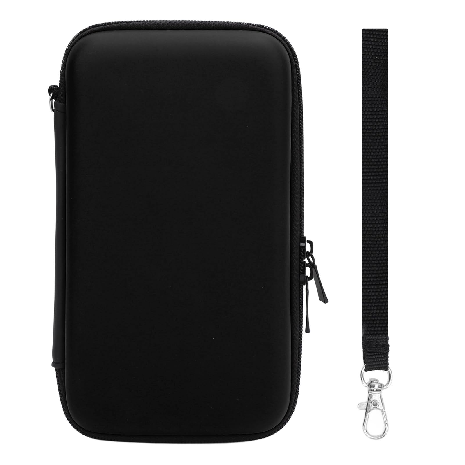 Plyisty Futerał do przenoszenia na 2DS XL, 2DS LL, nowy 3DS, 3DS i akcesoria, twardy futerał ochronny podróżny z 8 miejscami na gry i kieszenią wewnętrzną (czarny)