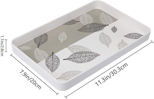 Miniatura 7 de Cabilock Jewlery Tray - Bandeja de té de melamina, bandeja de frutas para desayuno, 1 unidad