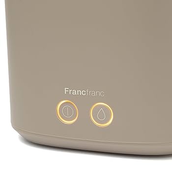 フランフラン クラルテ 上部給水スチーム式加湿器 マーブルホワイト　2023年製 クラルテ 上部給水スチーム式加湿器 2.4L マーブルホワイト
