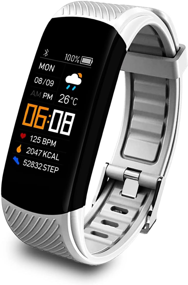 Activity Tracker Fitness Bracelet Smartwatch for Men and Women, Waterproof Fitness Tracker with Heart Rate Monitor, Pedometer, Activity Tracker with Call and Message Notification