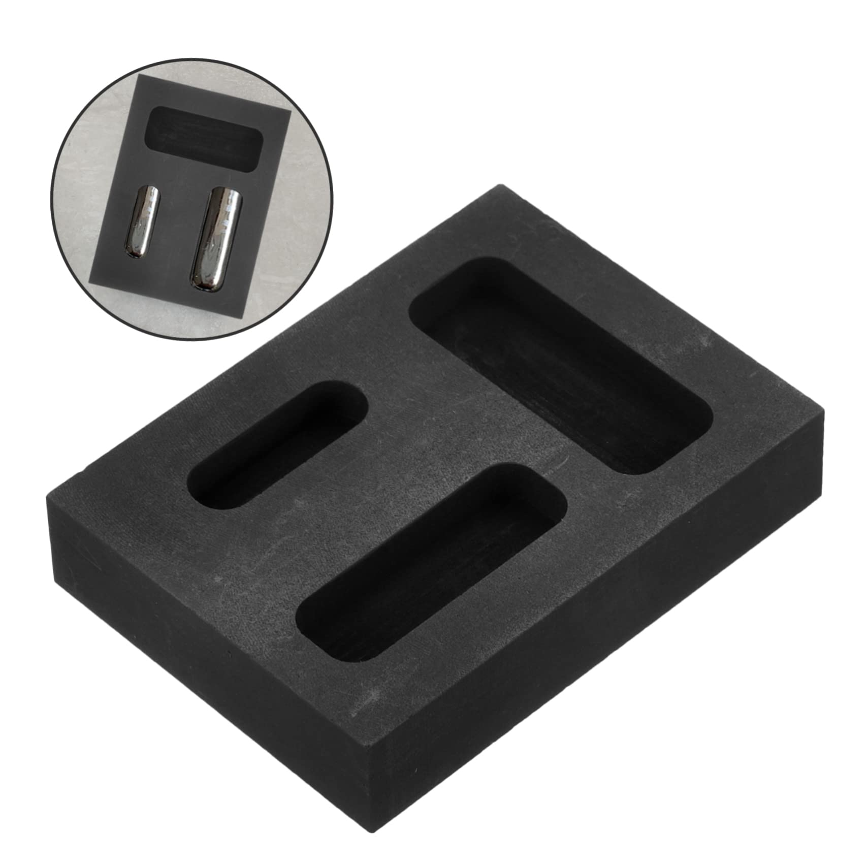 Housoutil 3 Stücke 3 Graphit Formen Für Casting Barren Formen Für Schmelzen Metall Schmelzen Werkzeug Graphit Barren Form