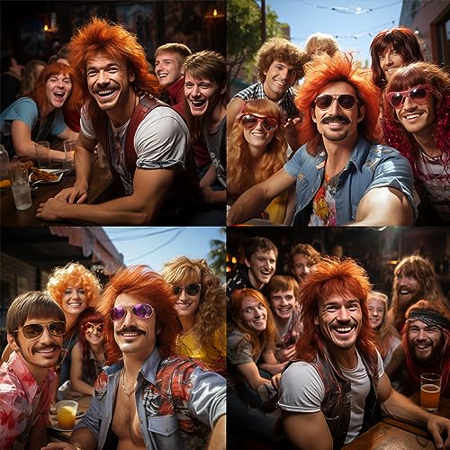 Ginger Mullet wig, Average - Image 3