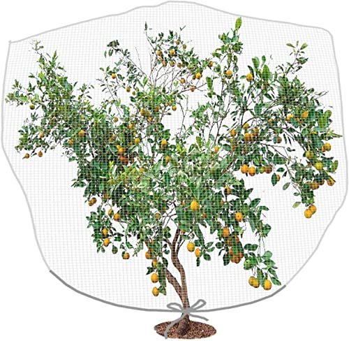 Purple Star 1N 6X7 Feet Insect Bird Barrier Netting Mesh With Drawstring-Garden Bug Netting Plant Cover For Protect Plant Fruits Flower From Insect Bird Eating #TOP9