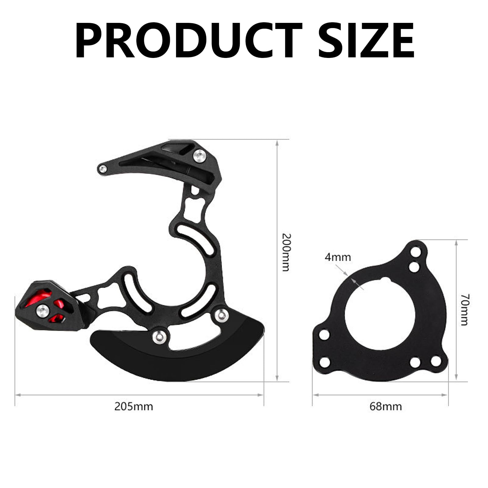 Guida Catena, Guida Catena Bicicletta MTB ISCG05 ISCG03 32-38 Denti Guida Catena Protezione In Lega Di Alluminio Per Biciclette Per La Maggior Parte Delle Biciclette Bici Da Strada Mountain Bike
