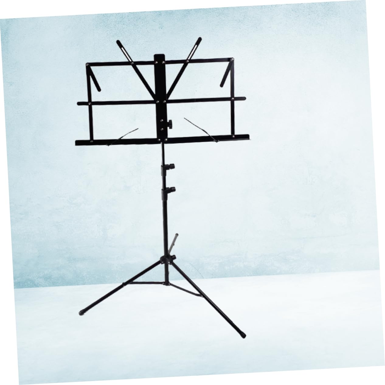 Support de Partitions Pliable pour Guitare et Violon Pupitre Métallique et Noir