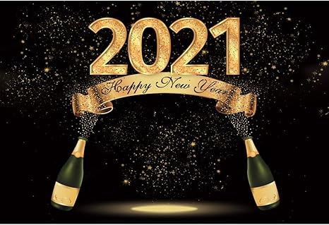Amazon.com : DaShan 6x4ft Polyester Champagne Glasses 2021 Happy New Year  Backdrop Bottles Wine Winter Party New Year Eve Party Photography  Background Gold Sparkle New Year Christmas Festival YouTube Photo Props :