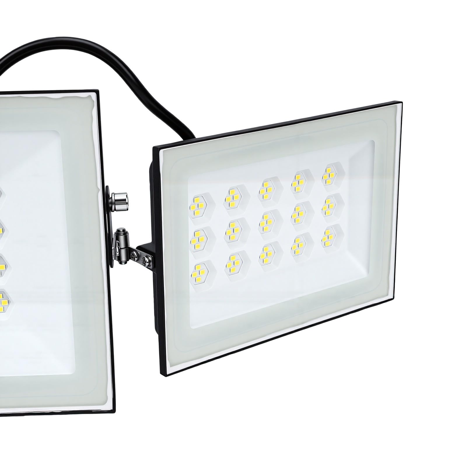 Fafeicy Lampy Zewnętrzne z Czujnikiem Ruchu i Pilotem o Mocy 200 W | 3 Tryby 18000 Lm LED Flood Light Fotokomórka od Zmierzchu do świtu IP66 Wodoodporna do Patio w Garażu