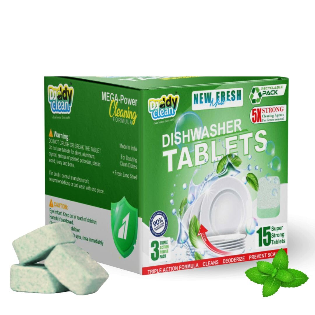 DaddyClean Dishwasher Tablets for Advanced Cleaning Power (Pack of 3) (B0CCKM65SL) Amazon Price History, Amazon Price Tracker