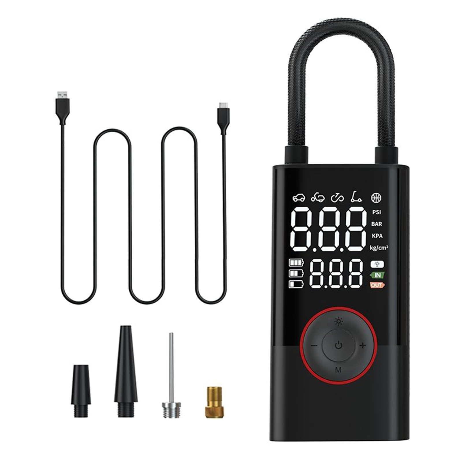 Tertioi Digital Tire Inflator Pump High Efficiency Tire Fast Inflation Car Starter Maintenance Easy Storage For Air Pump