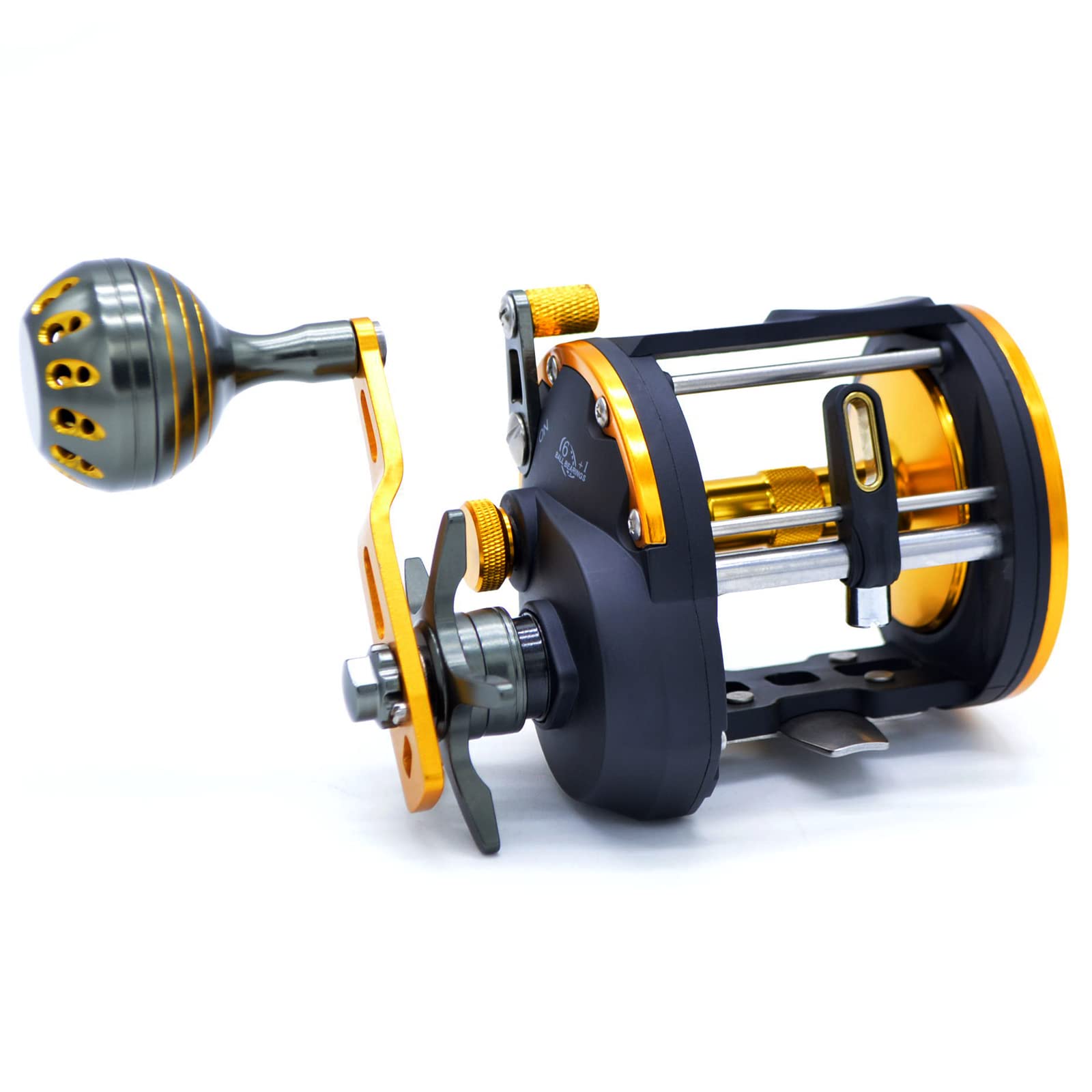 baitcasting reel without level wind CAMEKOON Star Drag Round Trolling Reel, Right Hand, Conventional Fishing with Powerful Handle for Saltwater Big Game : Sports & Outdoors Vintage Abu Garcia Ambassadeur Size:2500 The Penn Rival II Baitcaster Reels