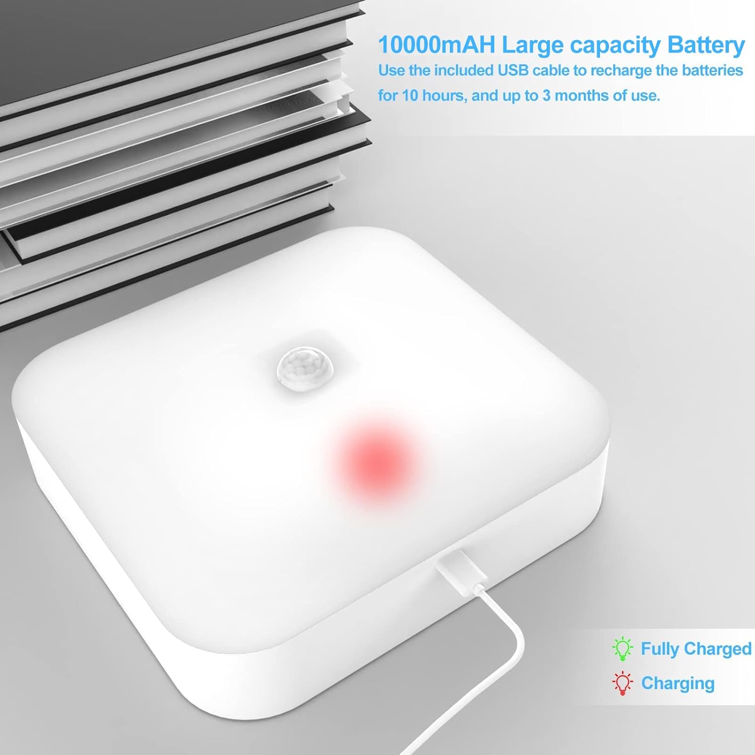 Toowell 10000mAh Battery Ceiling Light Rechargeable Motion Sensor Lights Indoor Battery Operated Bathroom Light Wireless Shed Light Battery Porch Light Rechargeable Loft Light 3 617A1bMYMZL. AC SL1500