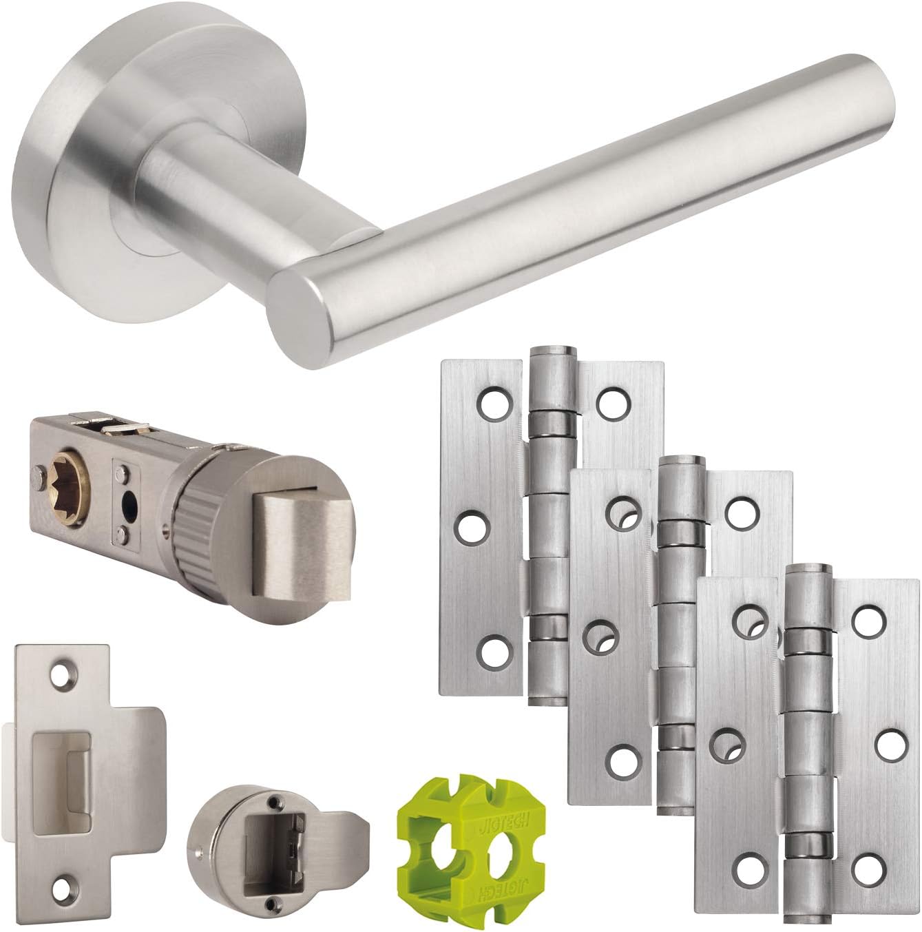 Jigtech JTB71215 Eden Door PackLatch, Satin Chrome