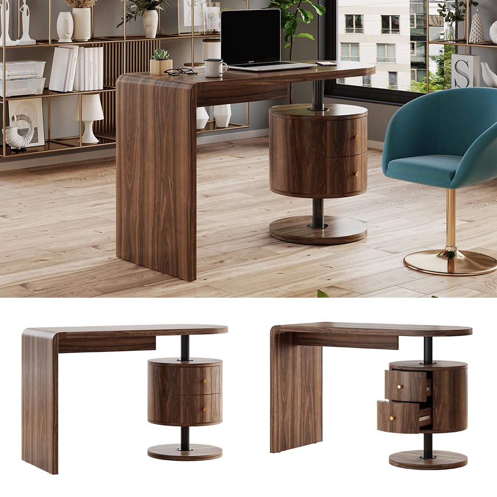 Vicco Schreibtisch Lara, Eiche rustikal, 120 x 50 cm
