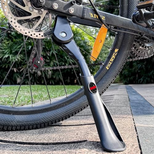 Navasure Bike Kickstand 24\"-29\", Adjustable Height, for Adult Bikes, Kids Bikes, Electric Bikes, Mountain Bikes, Fat Tire Bikes, Motorcycles, Requires 2 Holes in Chainstay (40mm Apart)