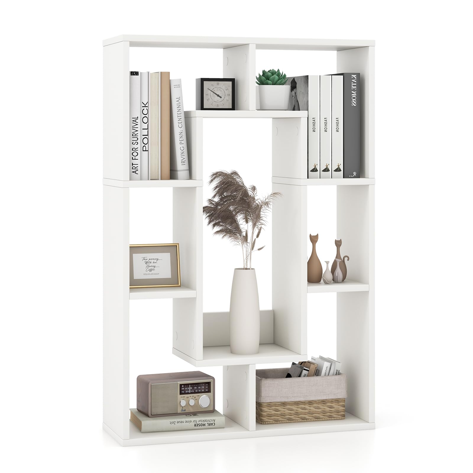 Amazon.com: Giantex 7-Cube Book Shelf, Freestanding Wooden