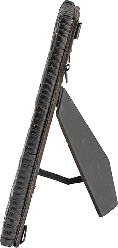 Vista 3 de Creative Co-op Marco de fotos de ratán tejido a mano, color negro (foto de 4 x 6 pulgadas)