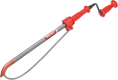 Miniatura 3 de RIDGID 46683 K-1 Taladro de combinación con cabezal de corte estilo C taladro de drenaje telescópico para quitar zuecos de drenaje en fregaderos y