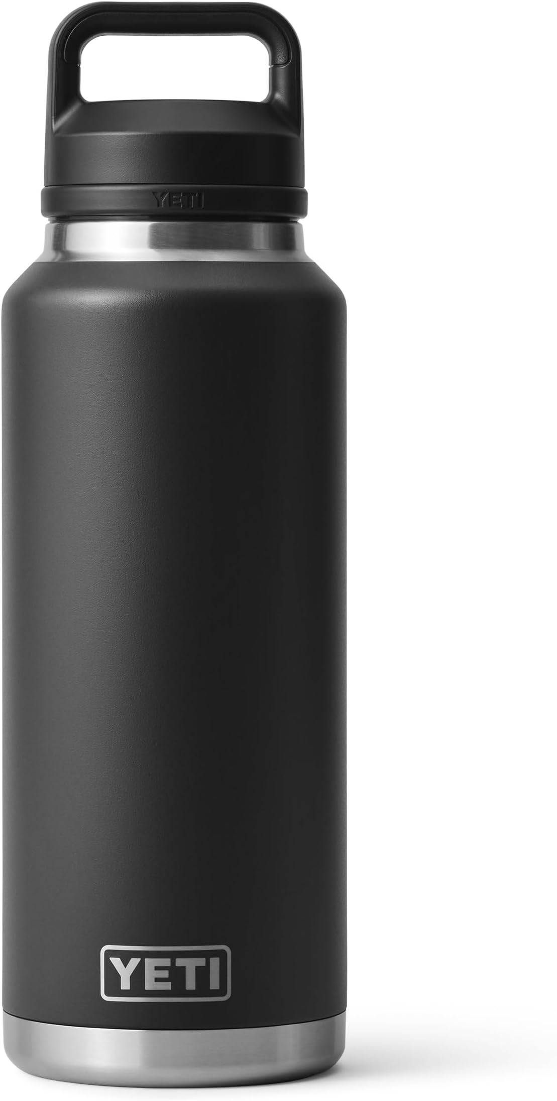 Rambler 46 oz Bottle, Leakproof, Vacuum Insulated, Stainless Steel with Chug Cap, Black