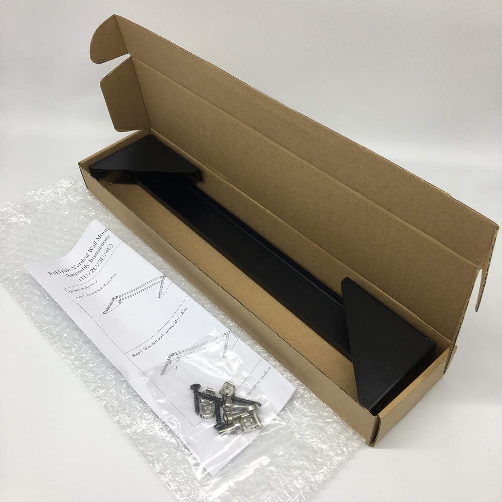 2U 2U35P Rack Vertical Simple et Pliable en Acier à Montage Mural 48,3 cm
