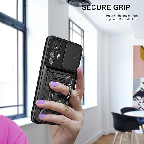 Miniatura 7 de Funda para Xiaomi Poco X3 ProX3 NFCX3, grado militar TPU+PC Soporte incorporado Diseño magnético de doble capa Funda de protección resistente para