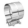 4" T304 Stainless Lap Joint Exhaust Band Clamp For Catback