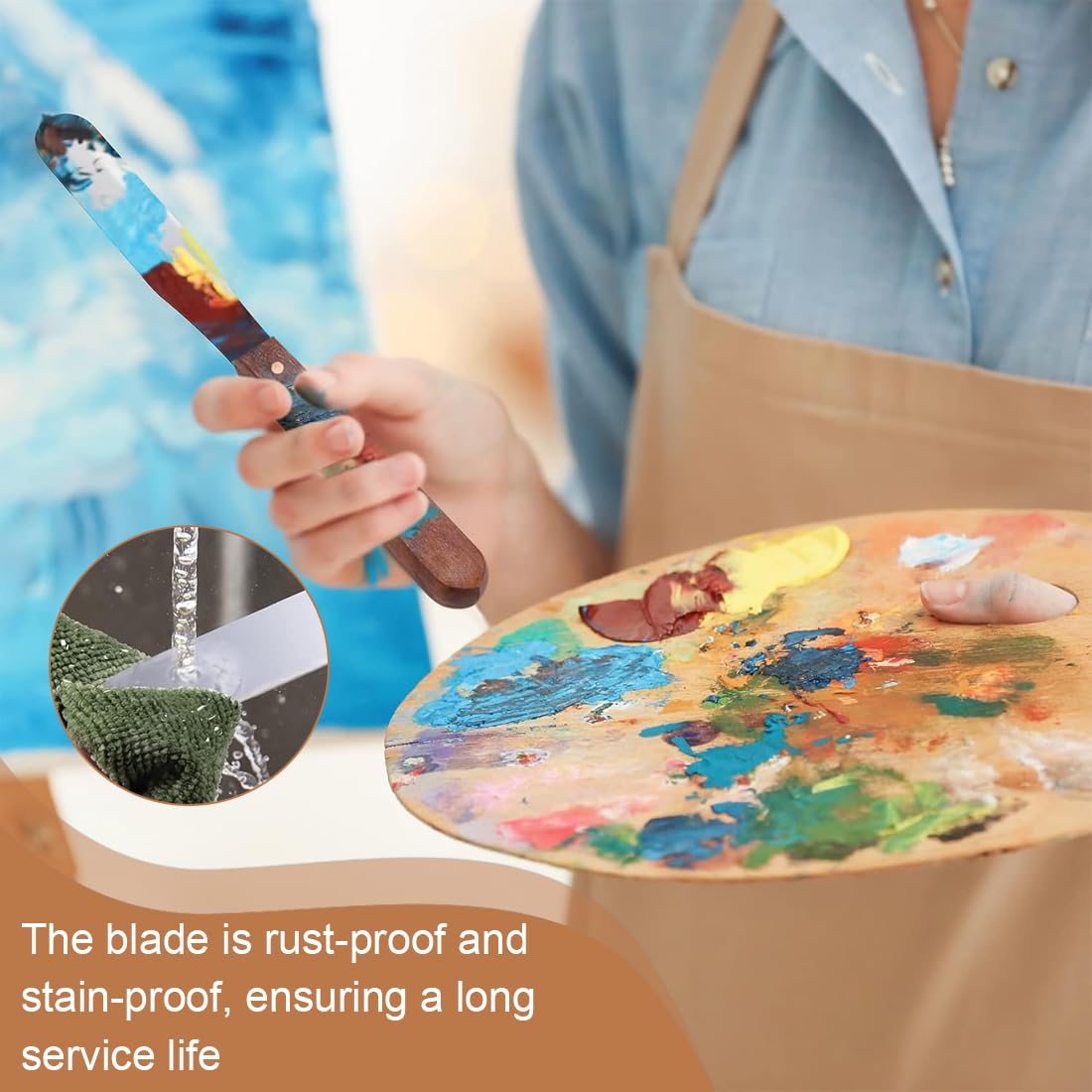 Set Di 3 Spatole Da Pasticceria In Acciaio Inox Professionali - 6, 8 E 10 Pollici Per Decorare Torte E Dolci - Foto 6