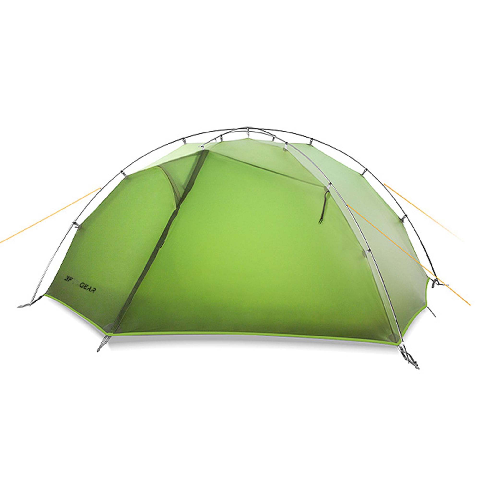 3F UL GEAR Taiji 1/3 Person Tent for stormrain, 1.45/3.2lb Ultralight Backpacking Tent, 5000mm+ Waterproof Ventilation, Resistant to wind gusts of 7, Easy Set up, Outer and inner tent in one