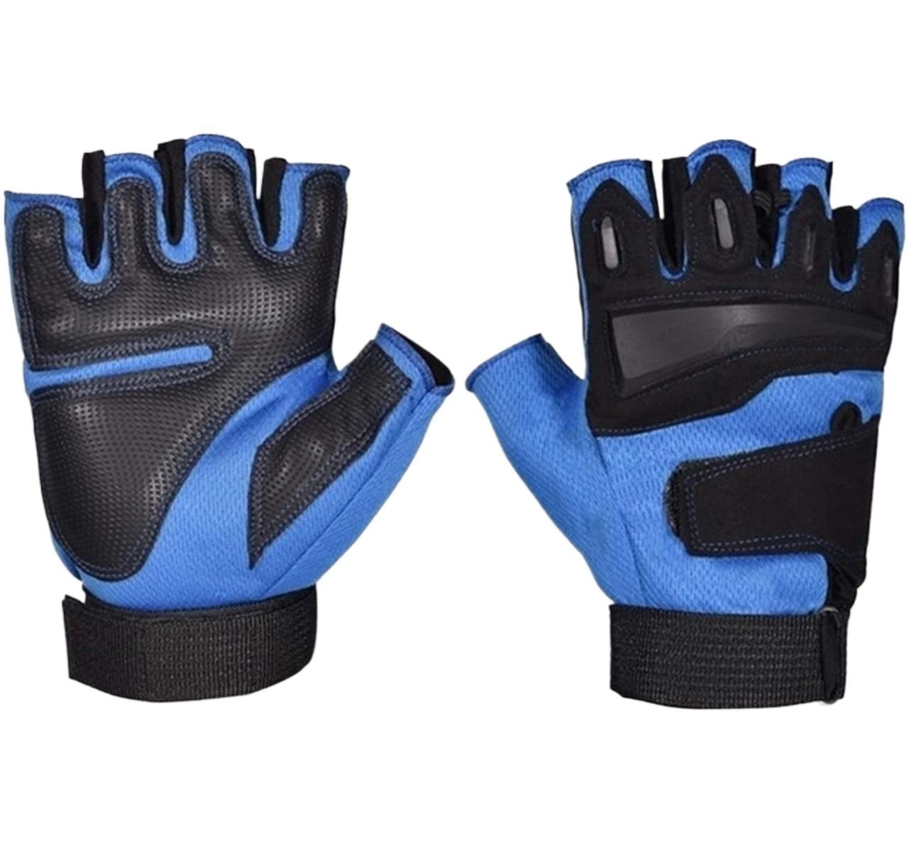Gants de Cyclisme Gants De Cyclisme De Sport Demi-Doigt pour Hommes Respirants VTT Gants De Cyclisme De Course sur Route Gant Velo (Color : Blue, Size : XXL)