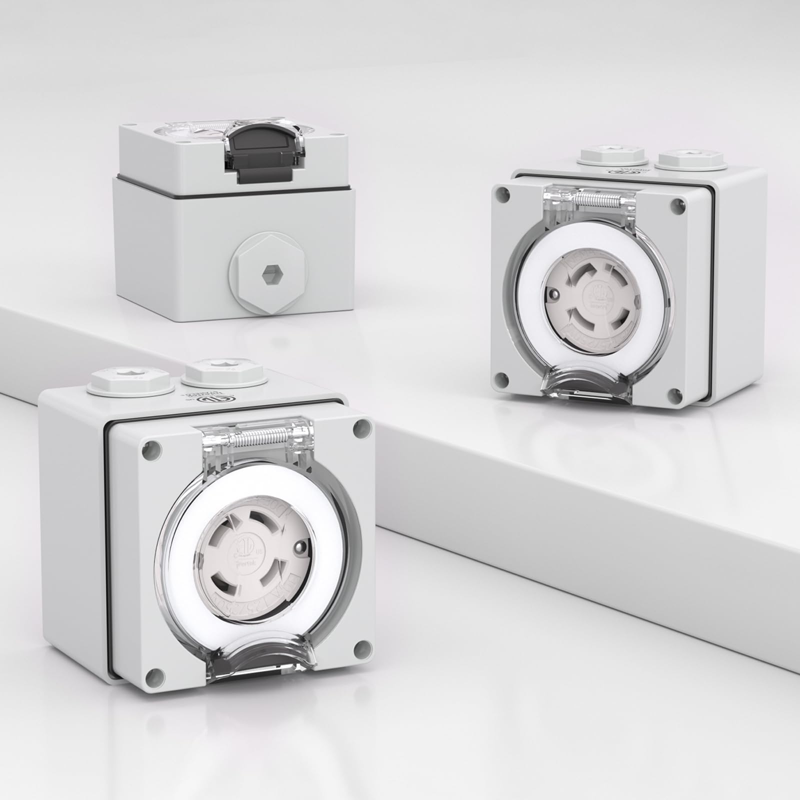 Connettore Elettrico Blocco Presa Di Uscita L14-30R Bloccaggio A Torsione - 30A, 125-250V, Per Prese Industriali Affettatrice Lama 30