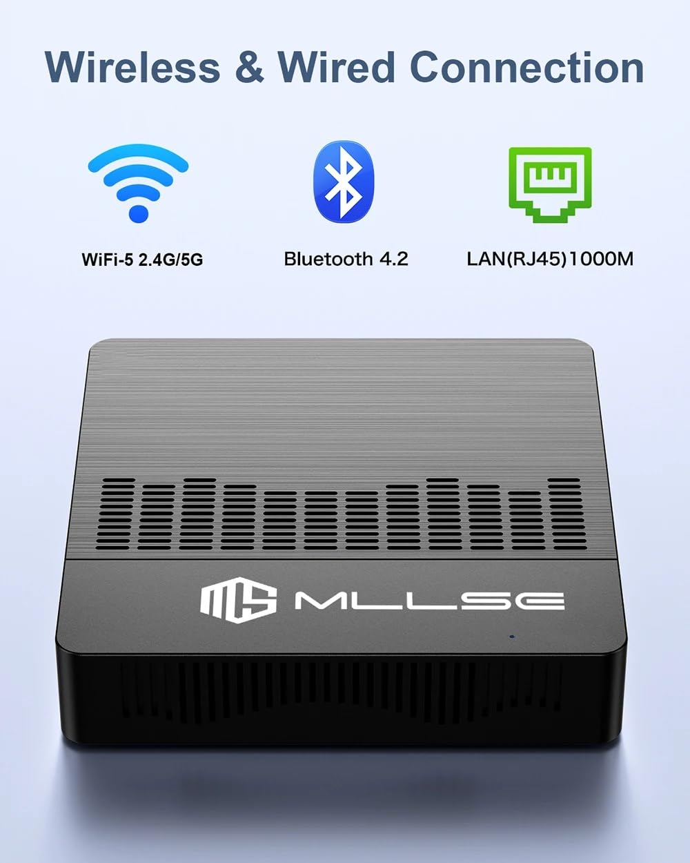 MLLSE Mini PC M2 Air Intel N4000: 6GB RAM, 128GB EMMC, Windows 11