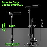 Vista 4 de Canes for Women for Stability, Walking Cane for Men, Folding Canes for Women Adjustable for Travel, Dual Modes Handle (Sticks or Canes) with Daily